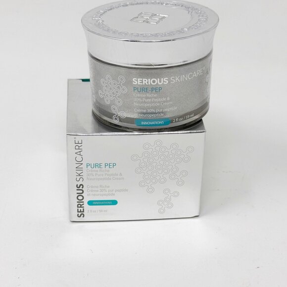 Serious Skin Care Pure Pep Pure Peptide Neuropeptide Creme Riche  2 Oz NEW - Picture 1 of 5